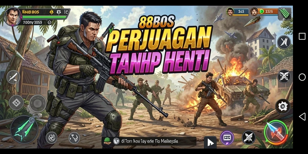 Tangkapan layar menampilkan aksi mendebarkan dalam game 88BOS.