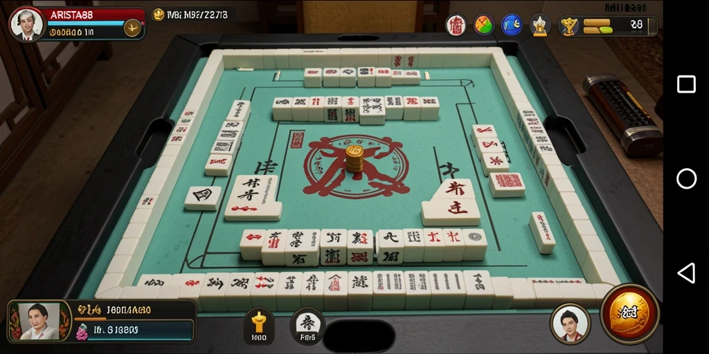 Gameplay seru Mahjong di ARISTA88 dengan desain ubin yang menarik.