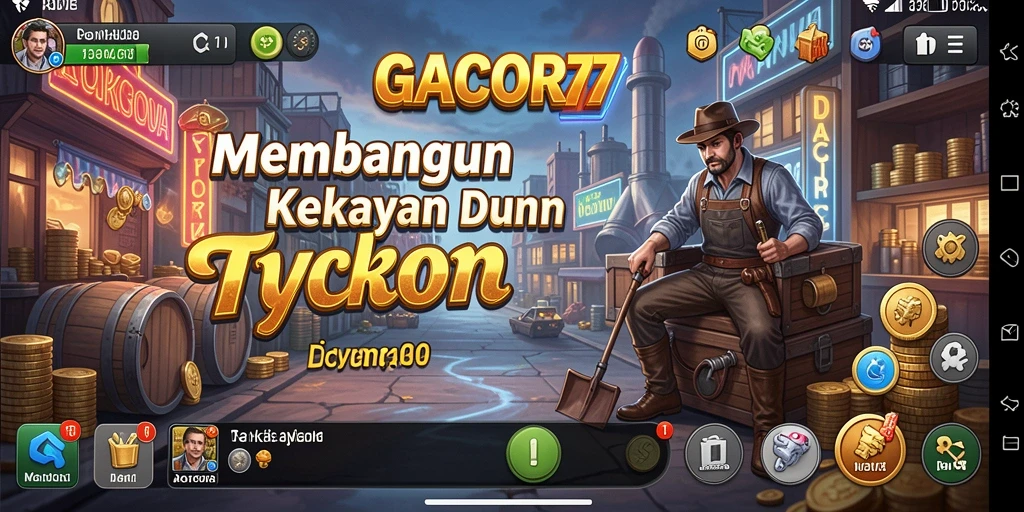 Screenshot GACOR77 menampilkan gameplay menggugah selera bisnis.