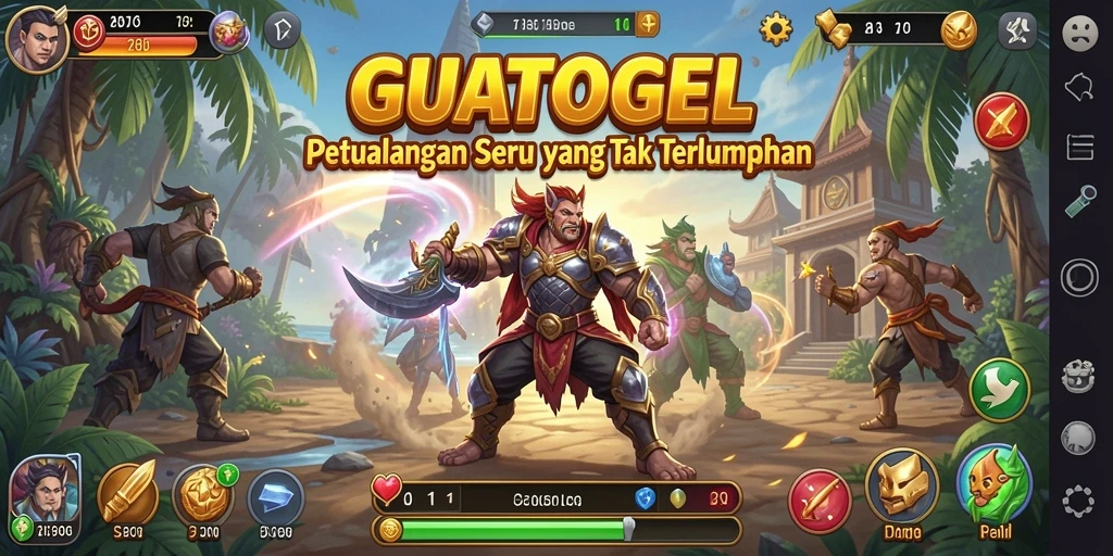 Tampilan gameplay petualangan seru dari GUATOGEL.