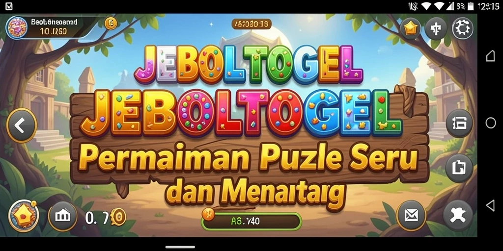 Tampilan gameplay JEBOLTOGEL dengan berbagai teka-teki yang menarik.