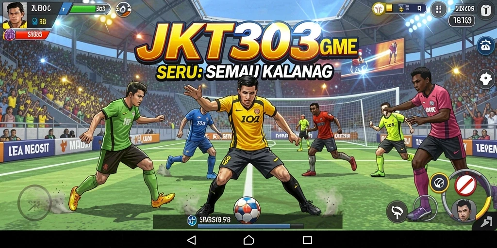 Tampilan gameplay JKT303 yang menarik dalam arena olahraga.