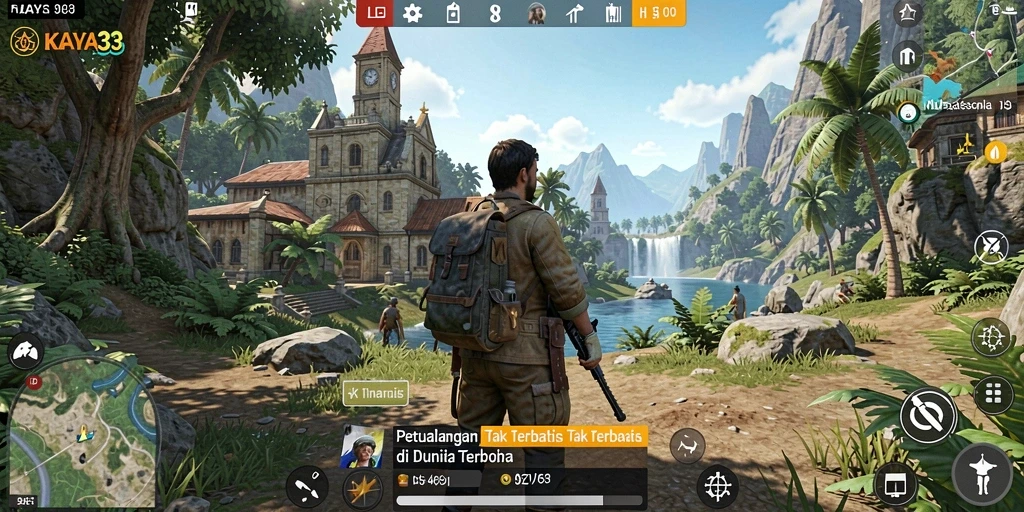 Tampilan gameplay epik di dunia terbuka KAYA33