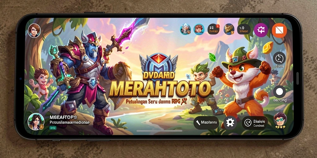 Tampilan menarik dari gameplay RPG MERAHTOTO yang penuh aksi.
