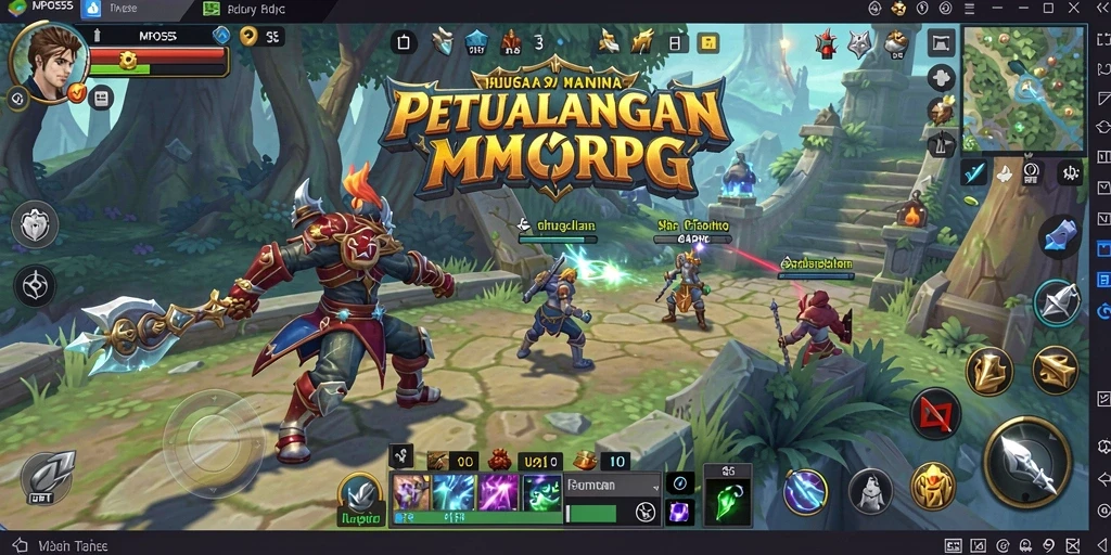 Tangkapan layar utama MPO555 menampilkan aksi seru di dunia MMORPG.