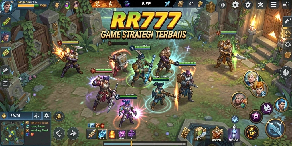 Tampilan gameplay RR777 yang menegangkan dan strategis.