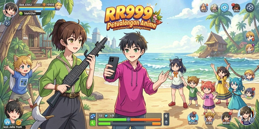 Gameplay seru dan karakter Anime ikonik dalam RR999.