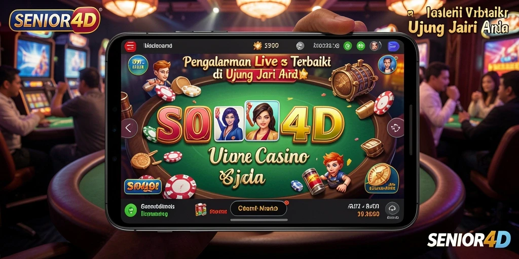 Gameplay Live Casino yang mendebarkan dan interaktif di SENIOR4D.