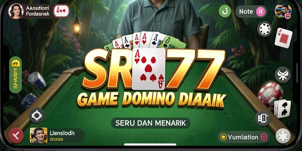 Tampilan gameplay yang seru dan interaktif dalam game Domino.
