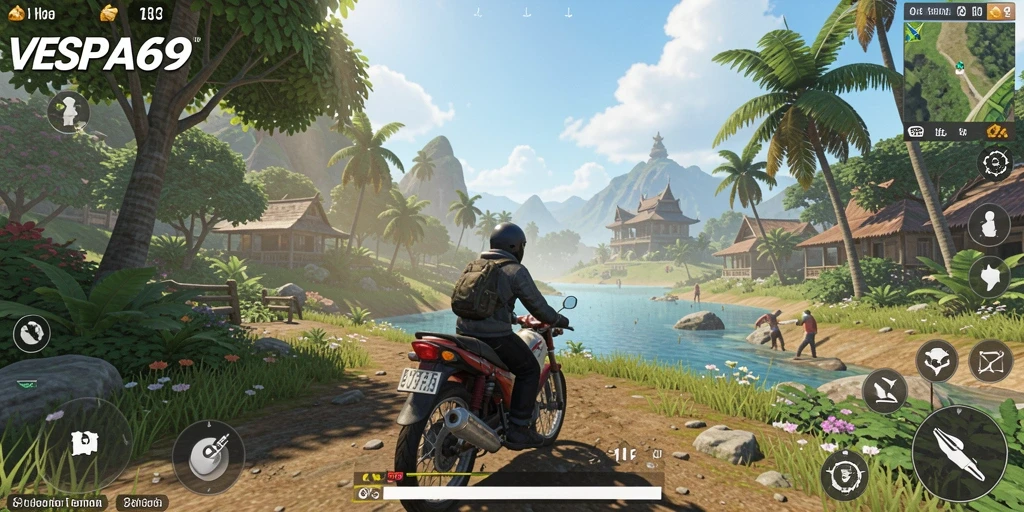 Gameplay Open World yang menarik di VESPA69.