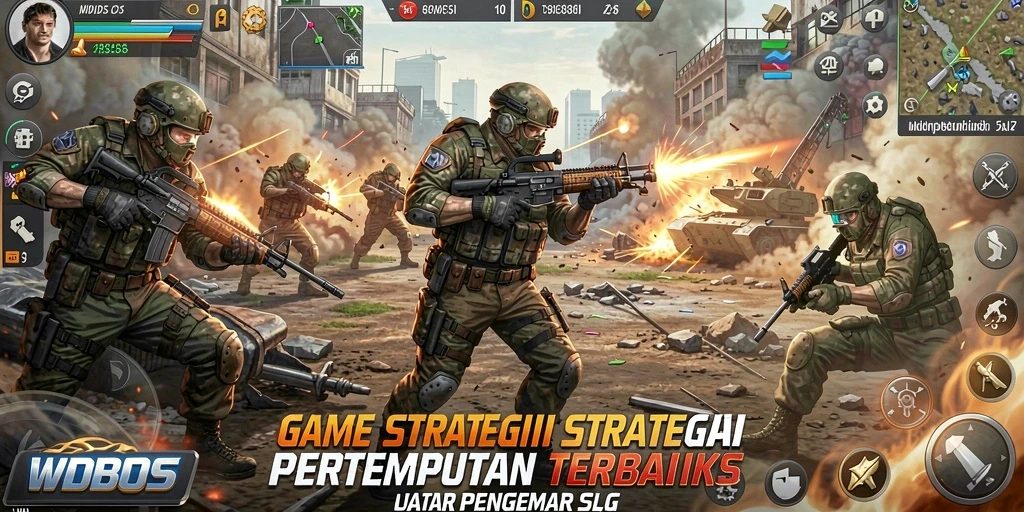 Tampilan gameplay SLG yang mendebarkan di WDBOS.