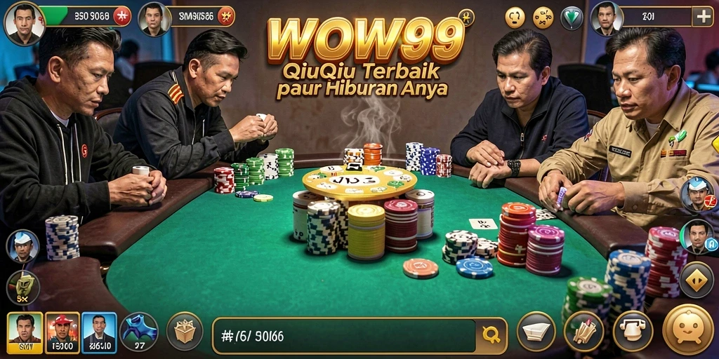 Tampilan seru dari gameplay QiuQiu yang mengasyikkan.