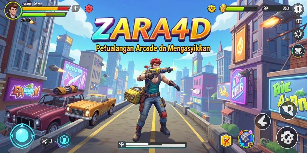 Tampilan gameplay seru dan menantang dari ZARA4D yang mengajak petualangan arcade.